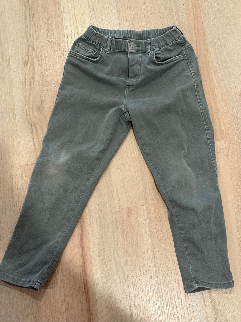 Zara Kids Olive Green Slim Jeans